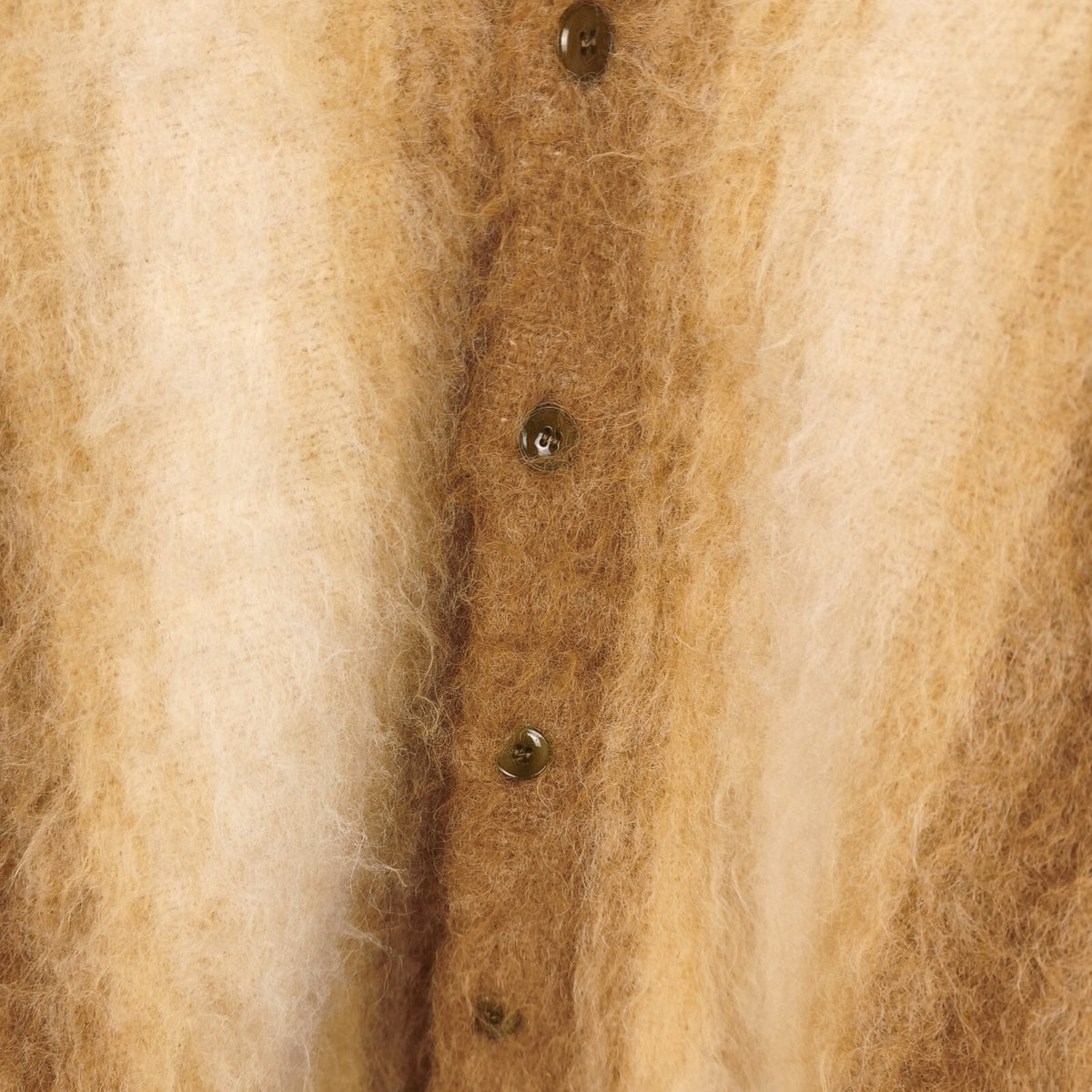 UNIFORM BRIDGE Men's Striped Shaggy Grunge Relaxed Fit Cardigan