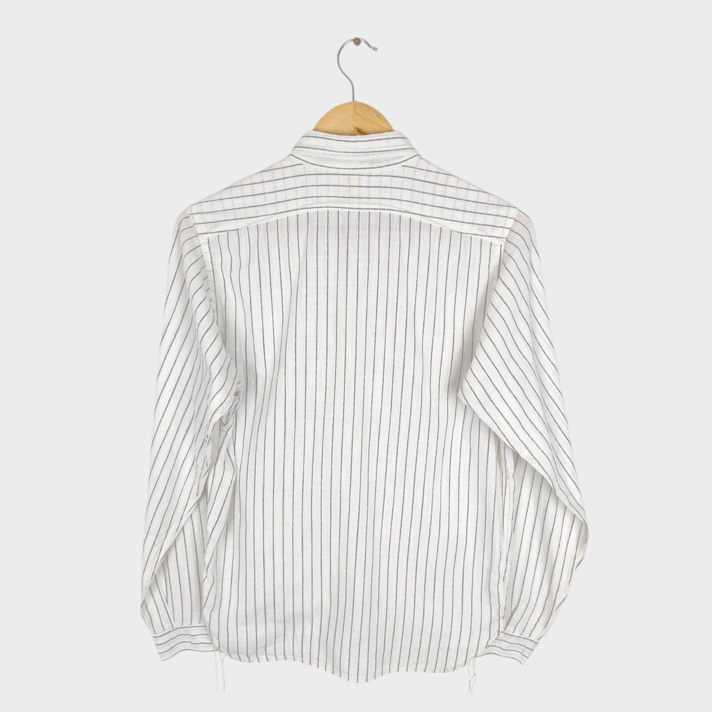 THE REAL MCCOY'S Men's Made in Japan Double Diamond Striped Cotton Shirt