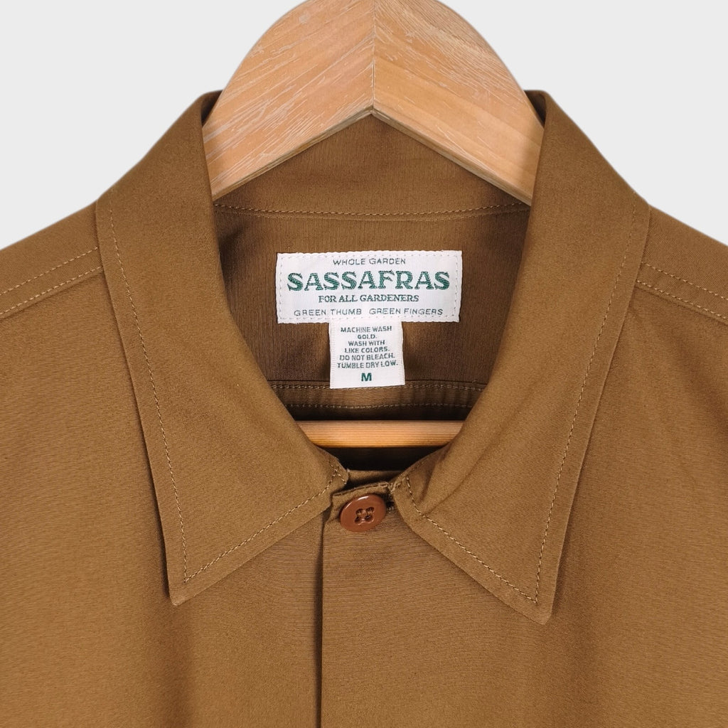 SASSAFRAS Men's Made in Japan Brown Digs Crew Chore Jacket