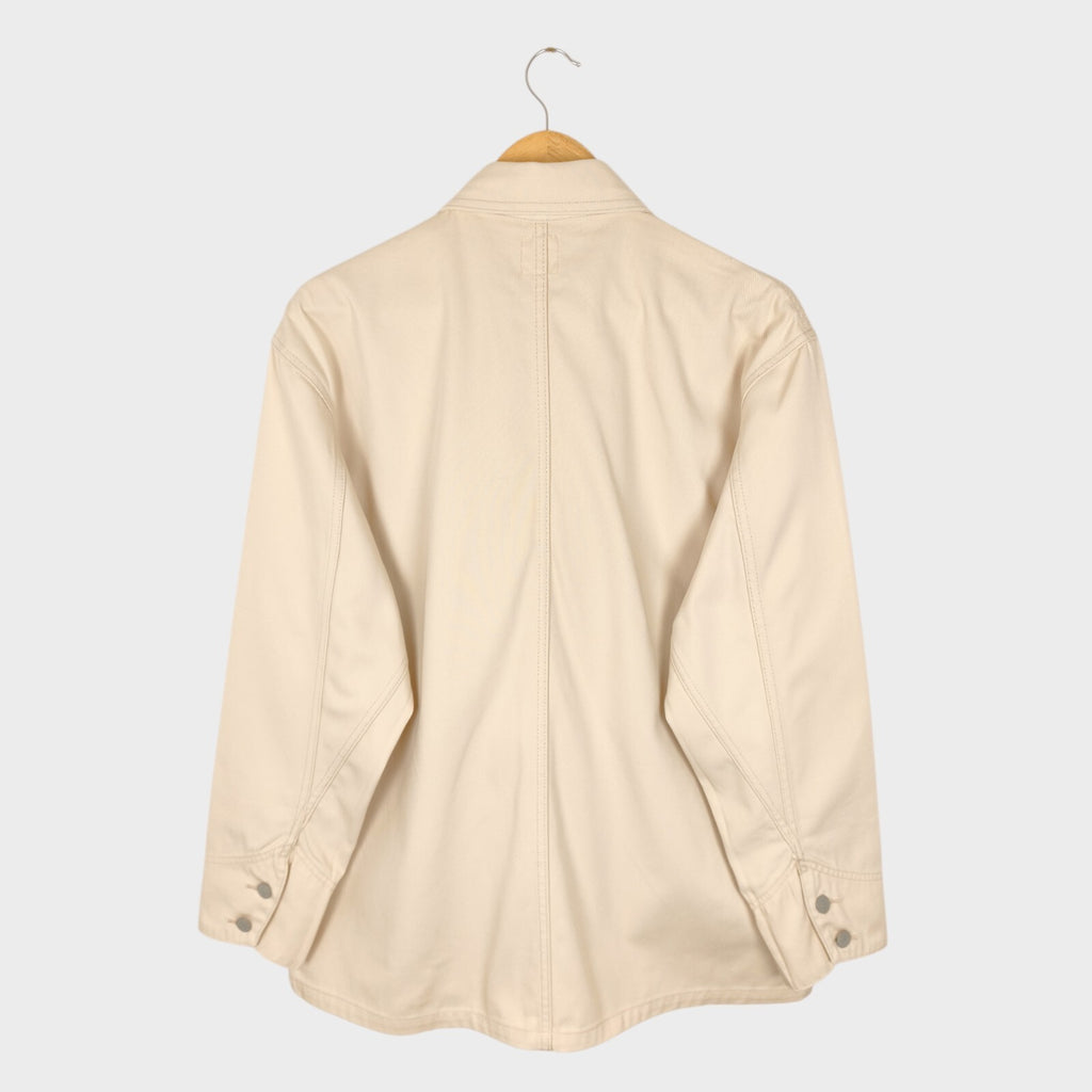EDWIN Japan Men's Ecru Cotton Twill Chore Jacket