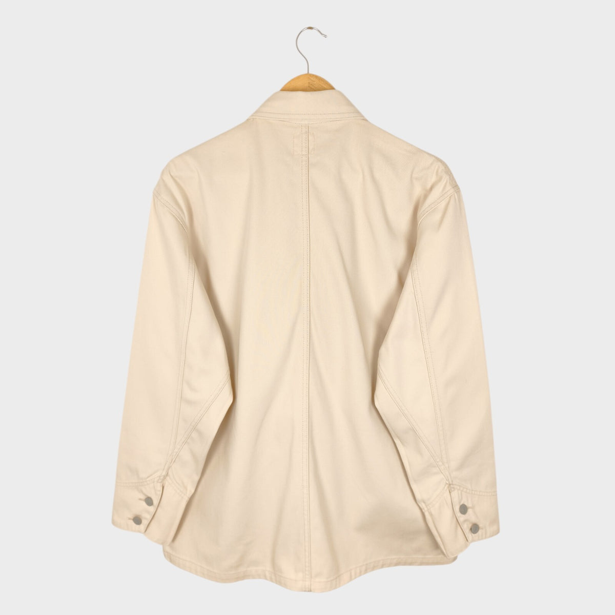EDWIN Japan Men's Ecru Cotton Twill Chore Jacket
