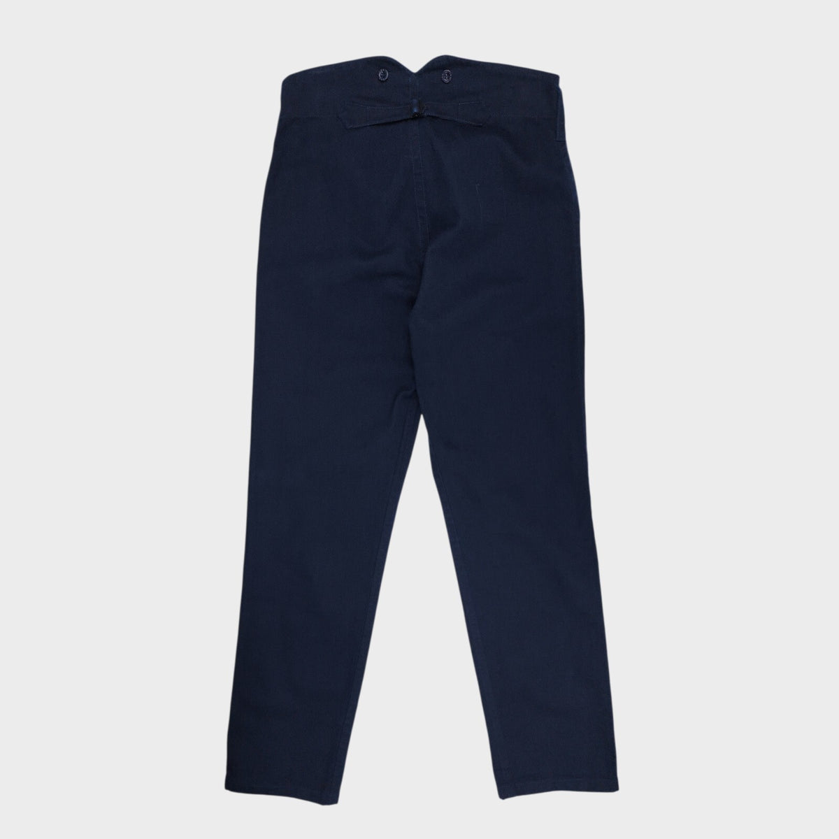 OLD TOWN Men's Made in England Navy Blue Cotton Twill Trousers