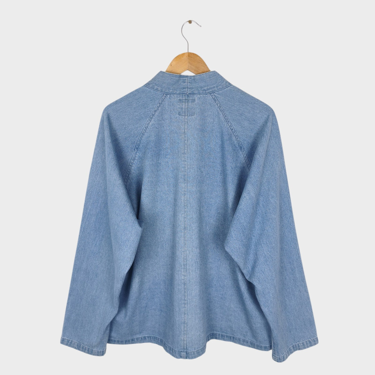 EDWIN Japan Men's Light Blue Denim V-Neck Cardigan Jacket
