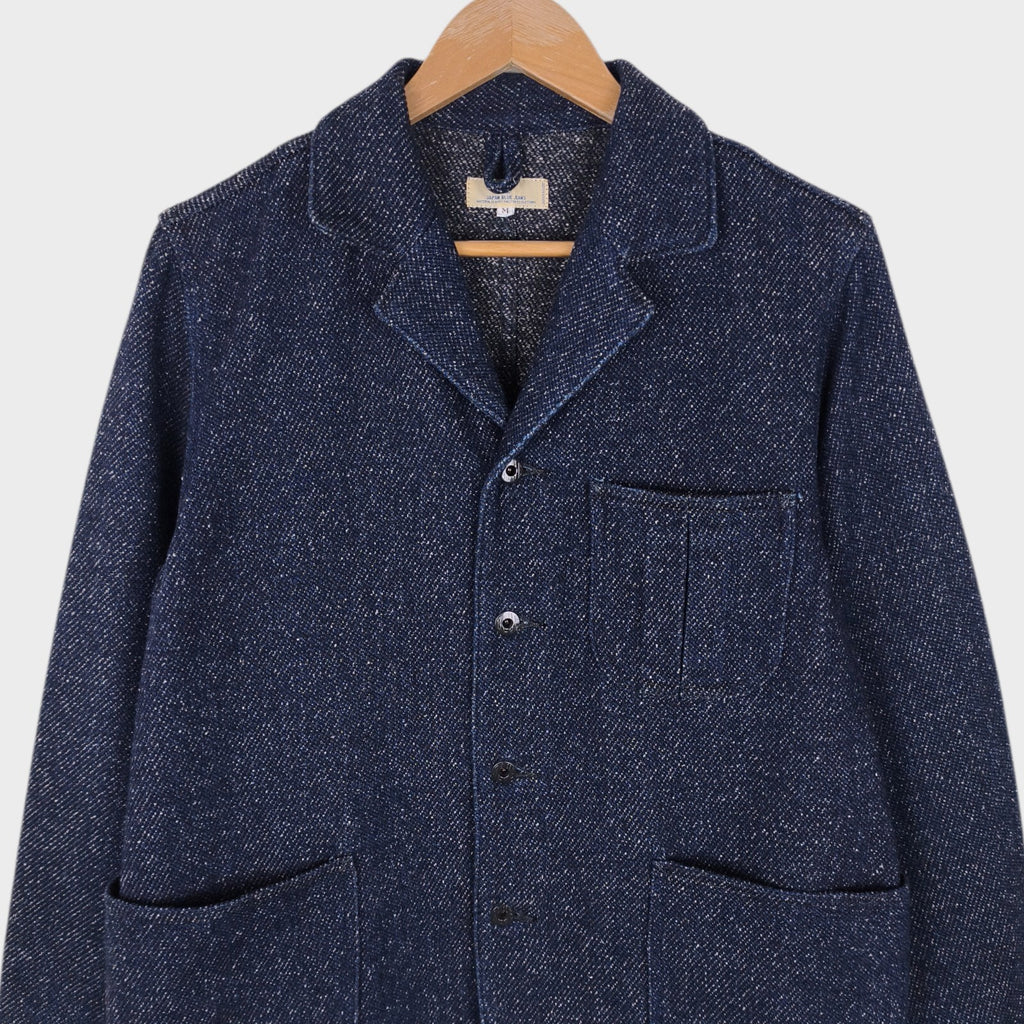 JAPAN BLUE JEANS Men's Made in Japan Indigo Blue Sashiko Chore Jacket