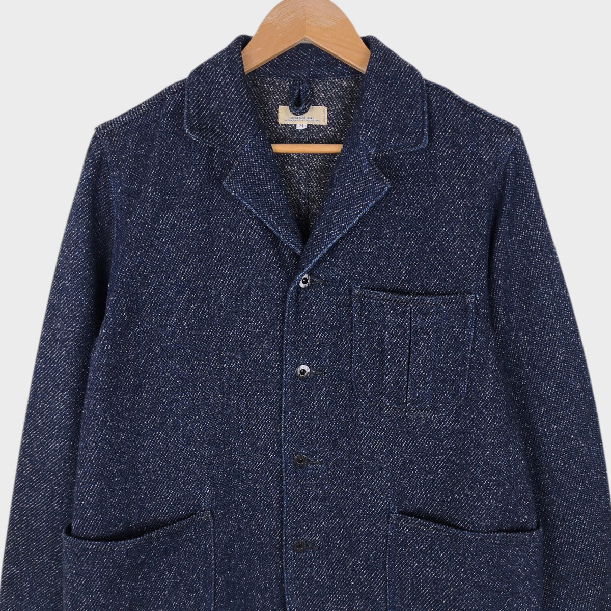 JAPAN BLUE JEANS Men's Made in Japan Indigo Blue Sashiko Chore Jacket