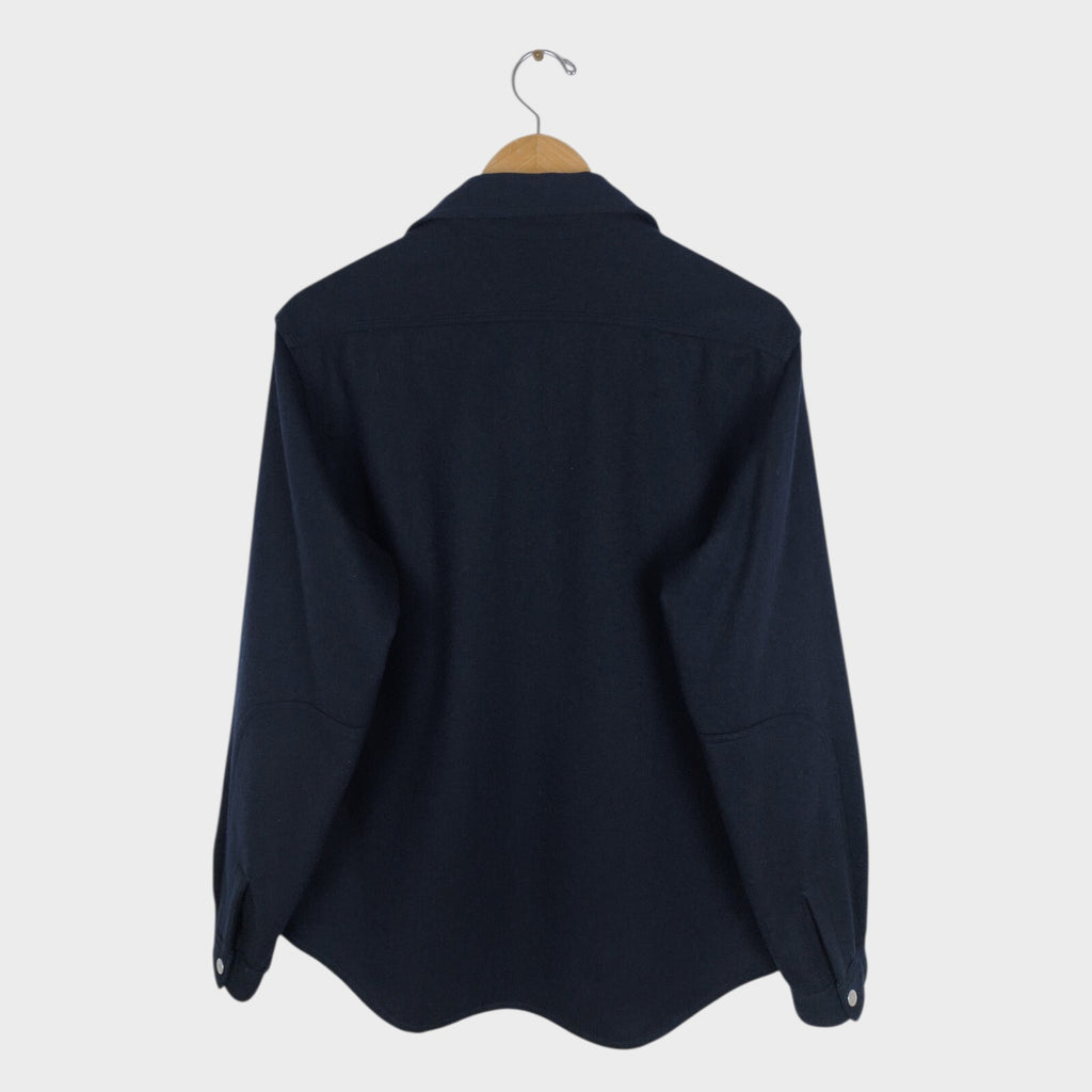 SASSAFRAS Men's Made in Japan Wool Utility Pullover Overshirt