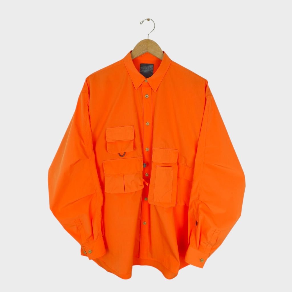 DAIWA PIER39 Men's Orange Mulch Pocket Easy Overshirt