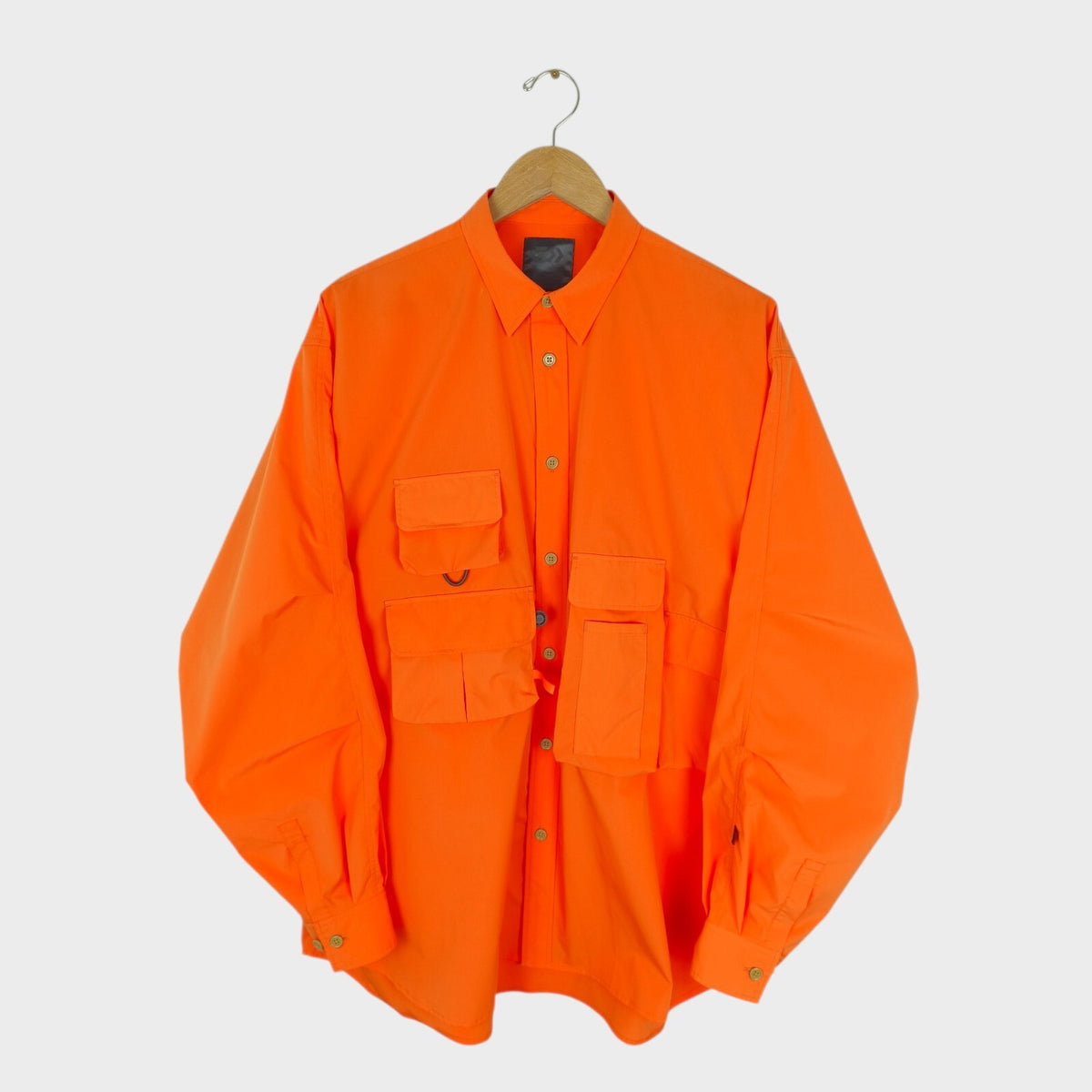 DAIWA PIER39 Men's Orange Mulch Pocket Easy Overshirt