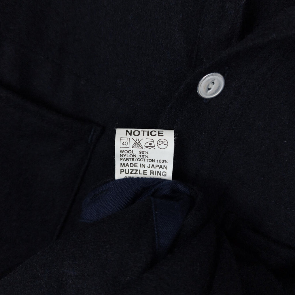 SASSAFRAS Men's Made in Japan Wool Utility Pullover Overshirt