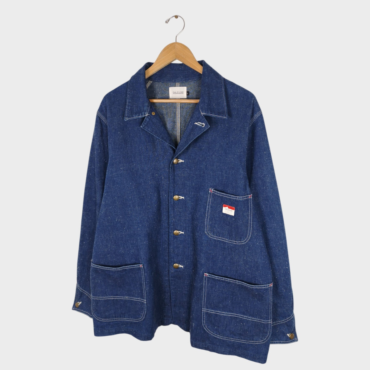 CAL O LINE Men's Made in Japan Blue Nep Denim Chore Jacket