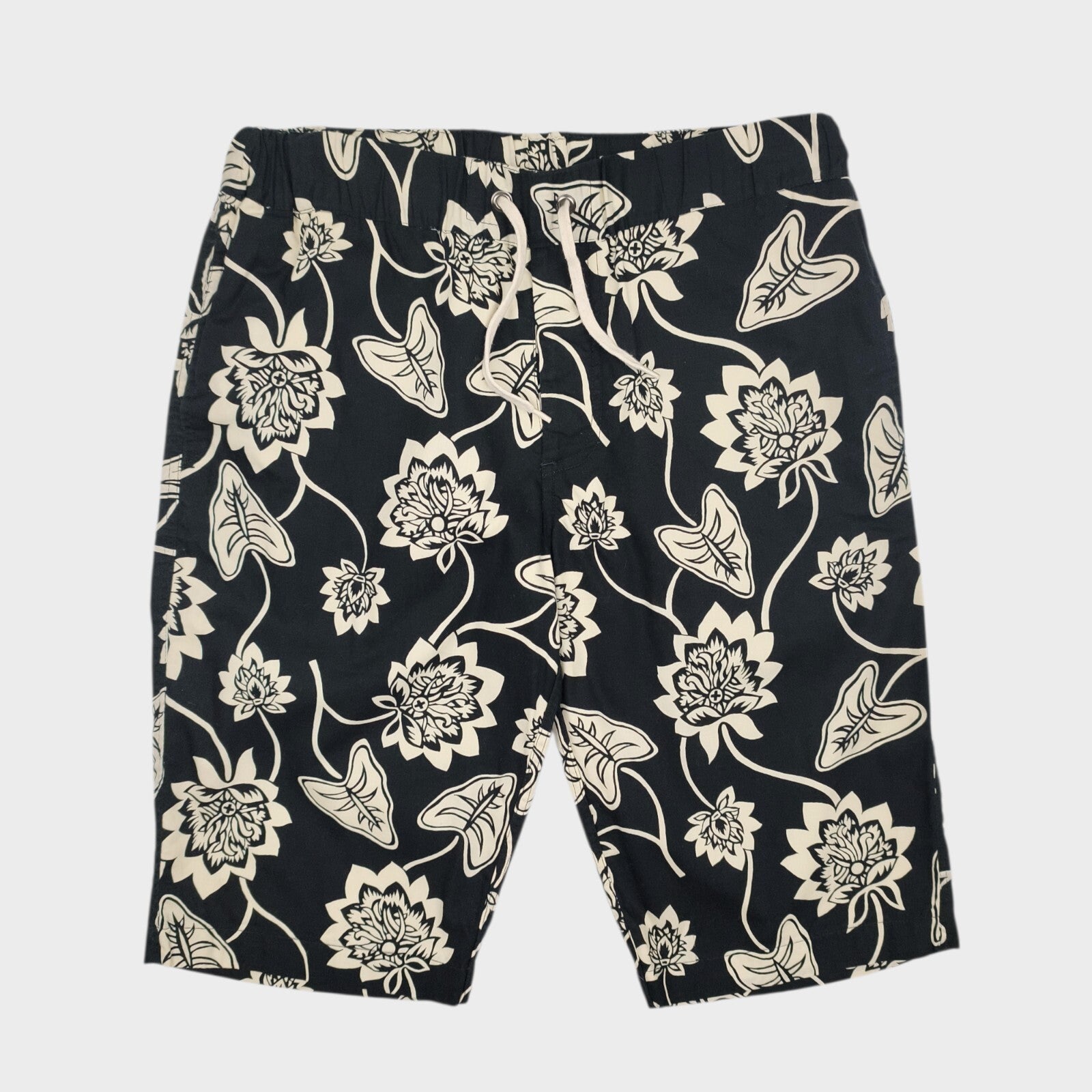 BEAMS PLUS x DALE HOPE Men's Hawaiian Floral Print Cotton Shorts