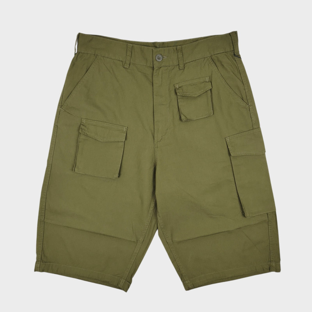ENGINEERED GARMENTS x GU Men's Olive Green Cargo Shorts