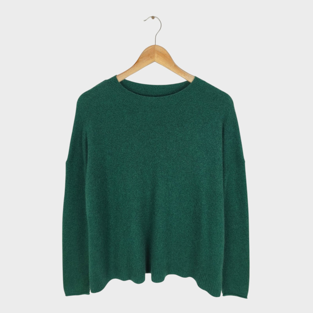 TOAST Women's Green Wool/Cashmere Blend Jumper