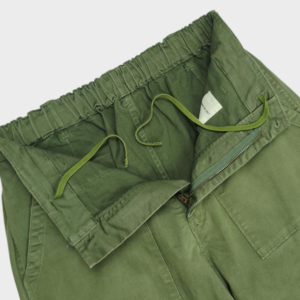 SAGE DE CRET x BEAMS PLUS Men's Green Cargo Trousers