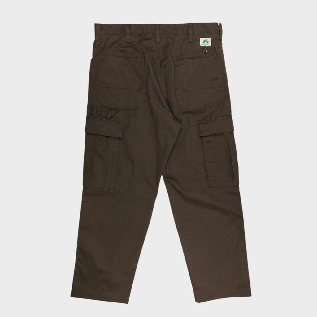 BEAMS Men's Dark Brown Utility Work Cargo Trousers