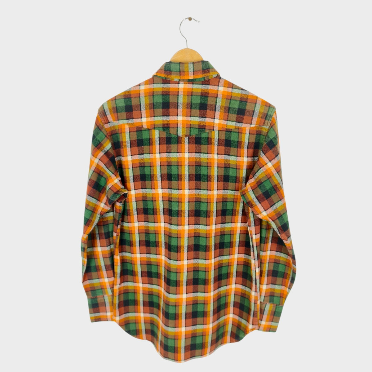 SUGAR CANE Men's Made in Japan Checked Western Flannel Shirt