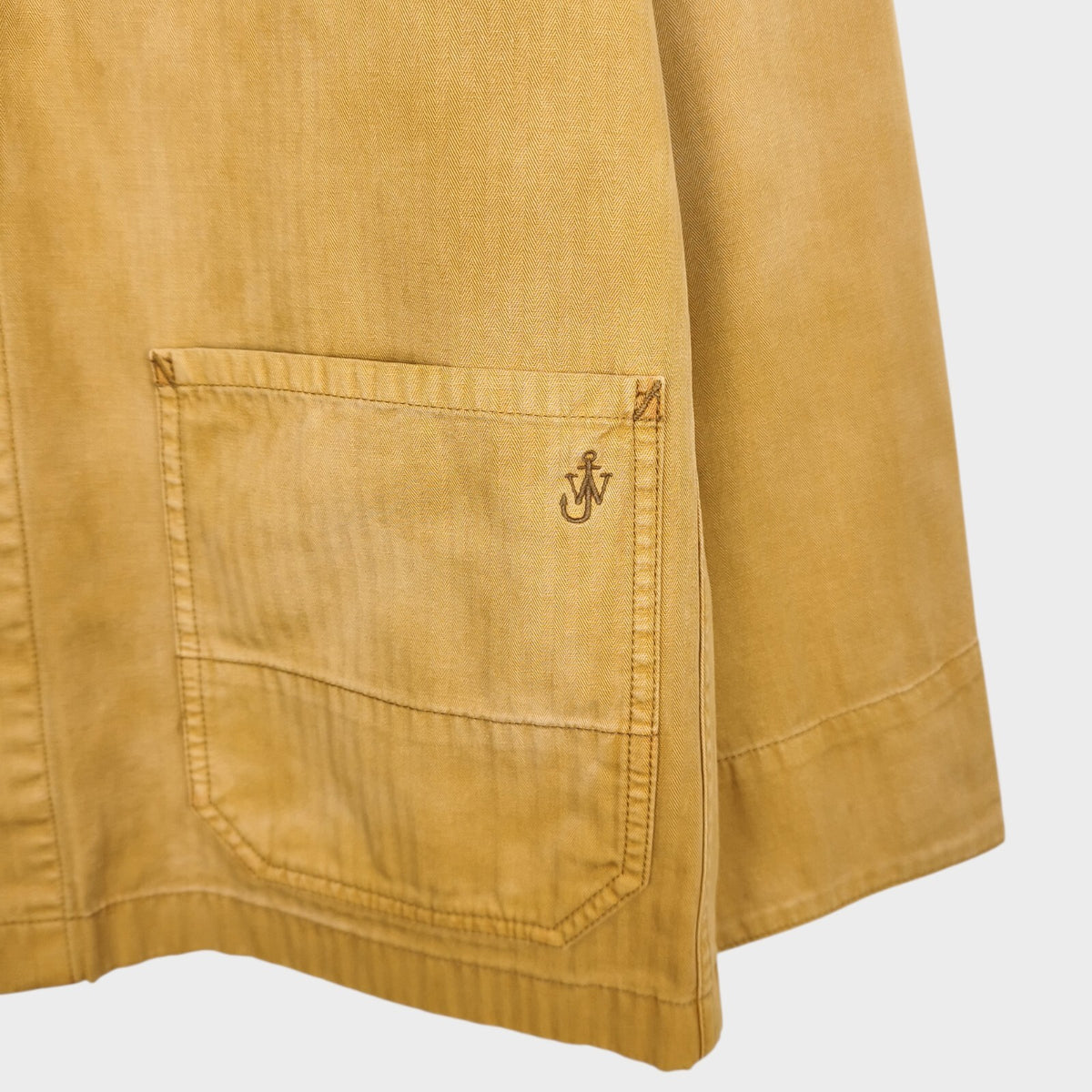 J.W. ANDERSON x UNIQLO Men's Washed Brown Embroidered Logo Chore Jacket