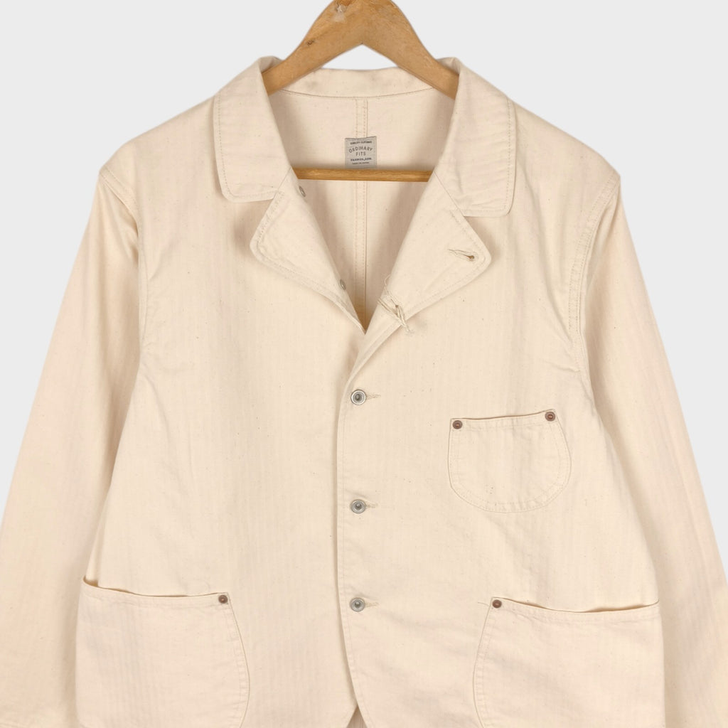 ORDINARY FITS Men's Made in Japan Ecru Bell Work Chore Jacket