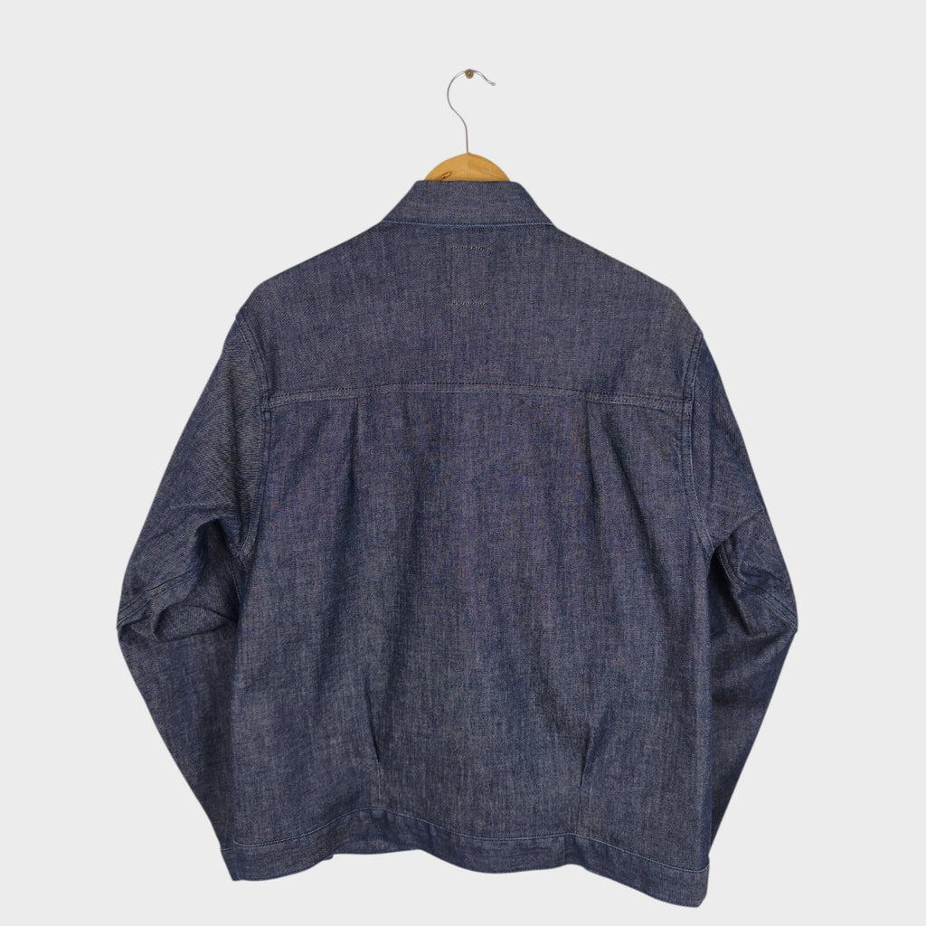 EDWIN Japan Men's Blue Denim E-Function Trucker Jacket