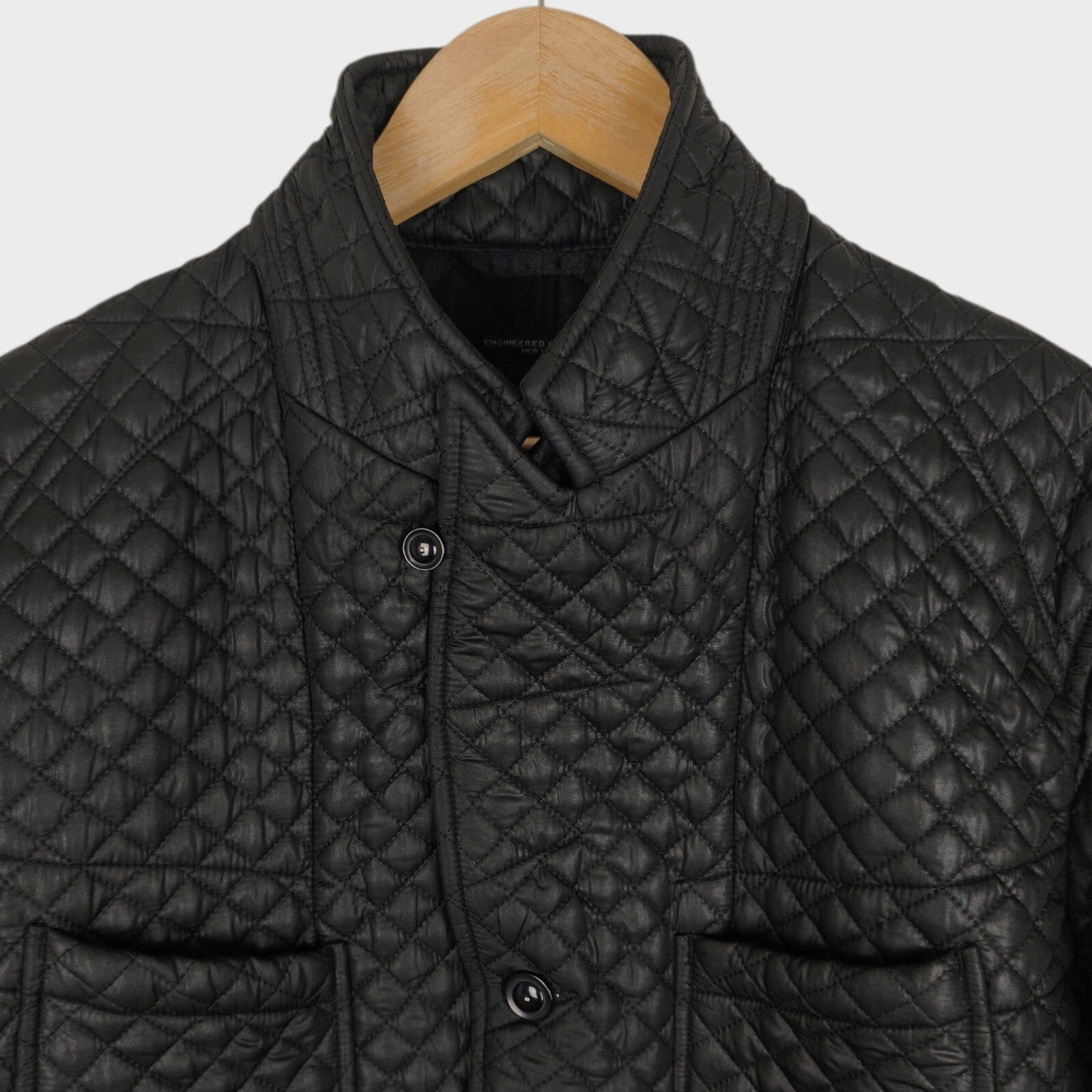 ENGINEERED GARMENTS Men's Made in USA Black Diamond Quilted Bedford Jacket