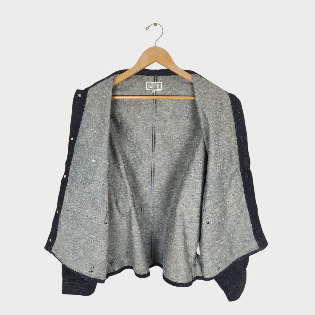 CAV EMPT Men's Made in Japan Blue Nep Denim Trucker Jacket