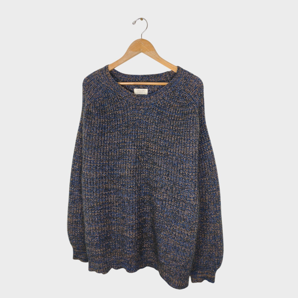 TOAST Men's 100% Mohair Wool Blend Heavyweight Chunky Knit Jumper