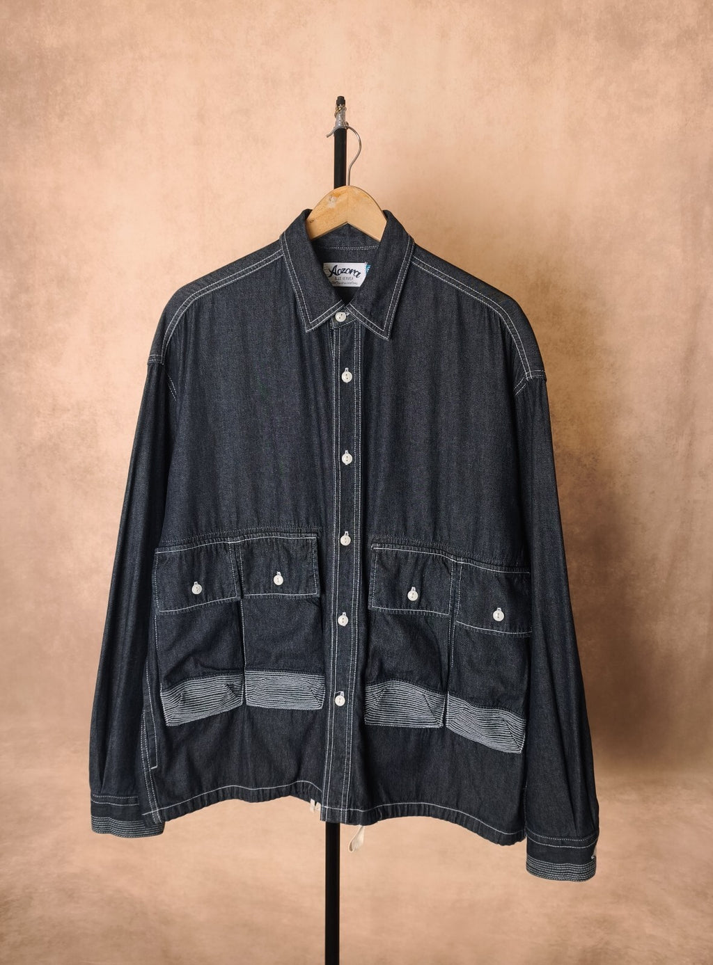 AOZORA BLUE HEAVEN Japan Men's Oversized Utility Denim Jacket
