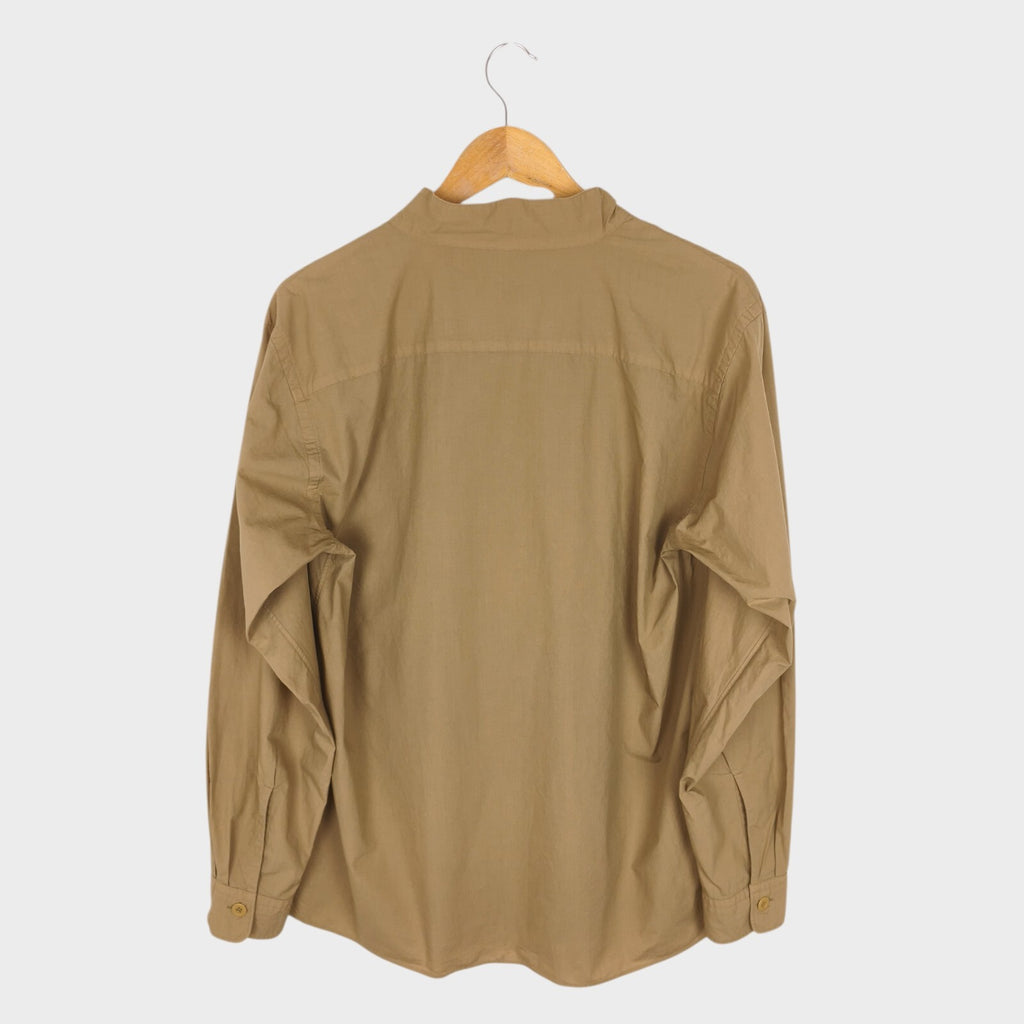 UNITED ARROWS & SONS Men's Made in Japan Beige Double Breasted Overshirt