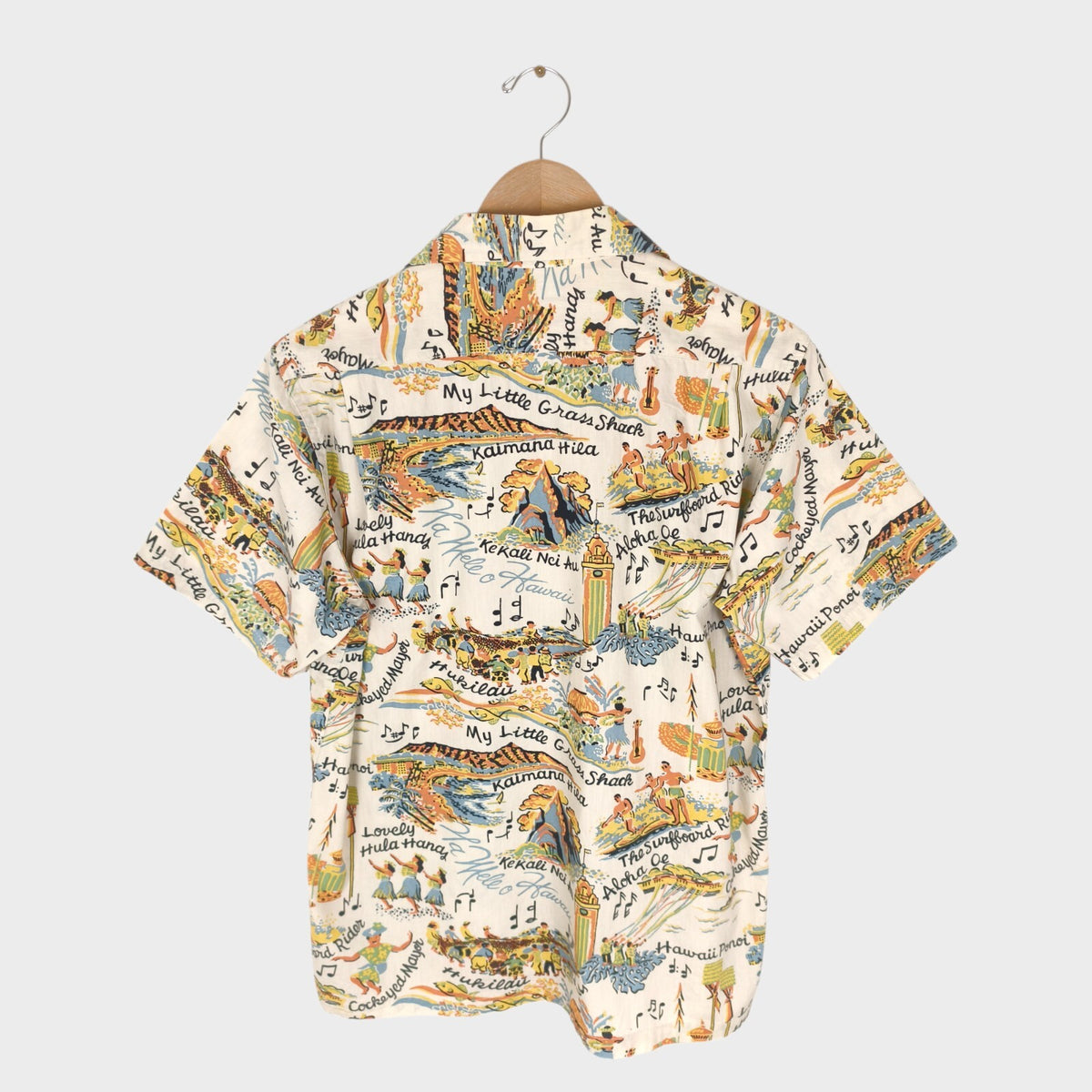 BEAMS PLUS x DALE HOPE Men's Made in USA Hawaiian Print Shirt