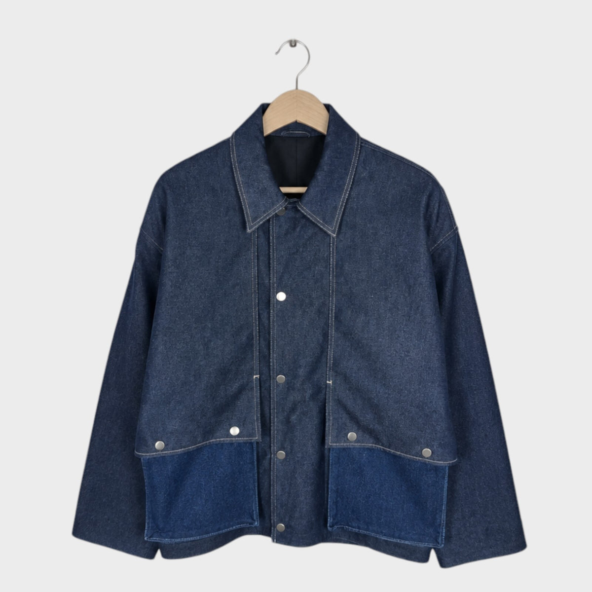 PUBLIC TOKYO Men's Made in Japan Blue Denim Blouson Jacket