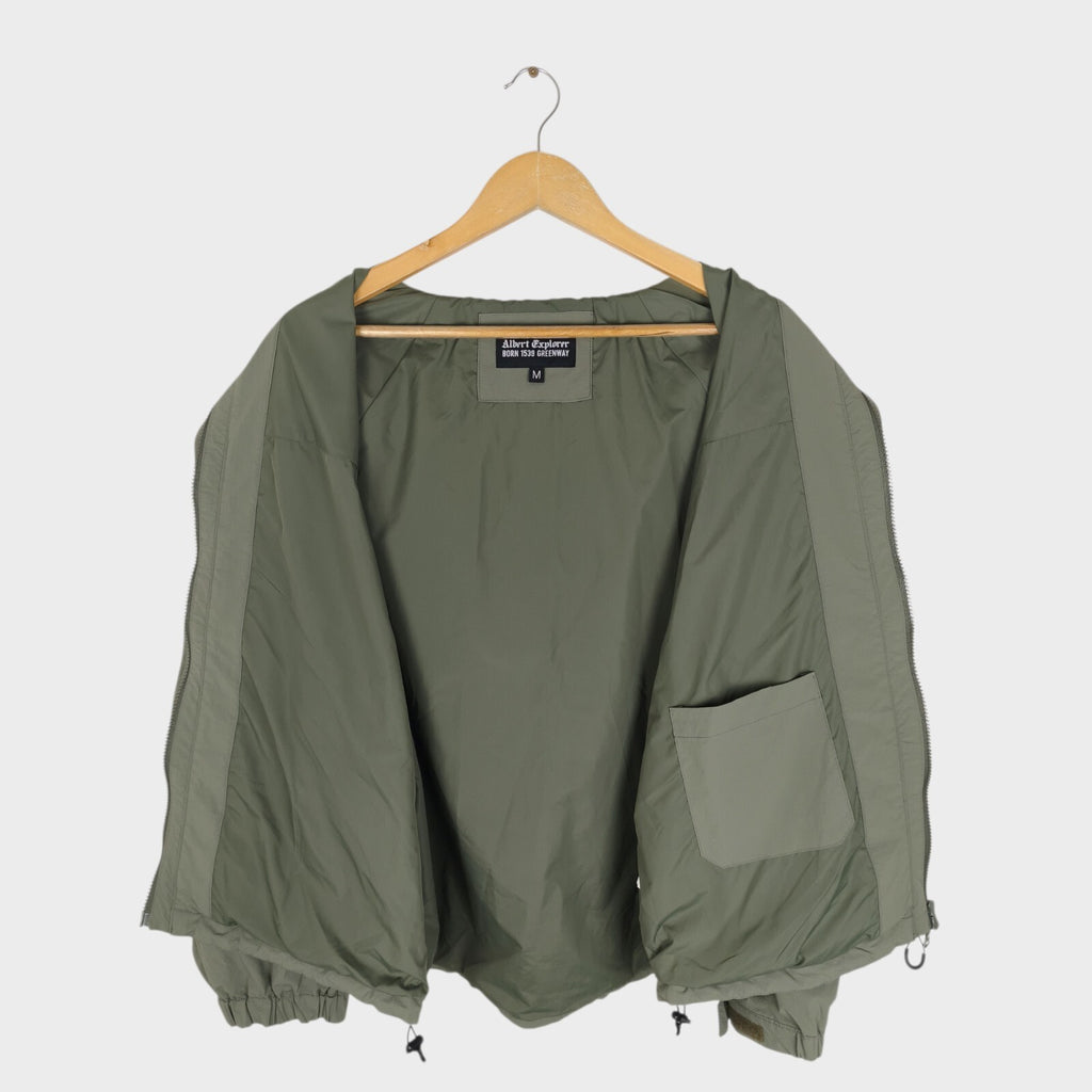 UNIFORM BRIDGE Men's Green Utility Mountain Parka Jacket