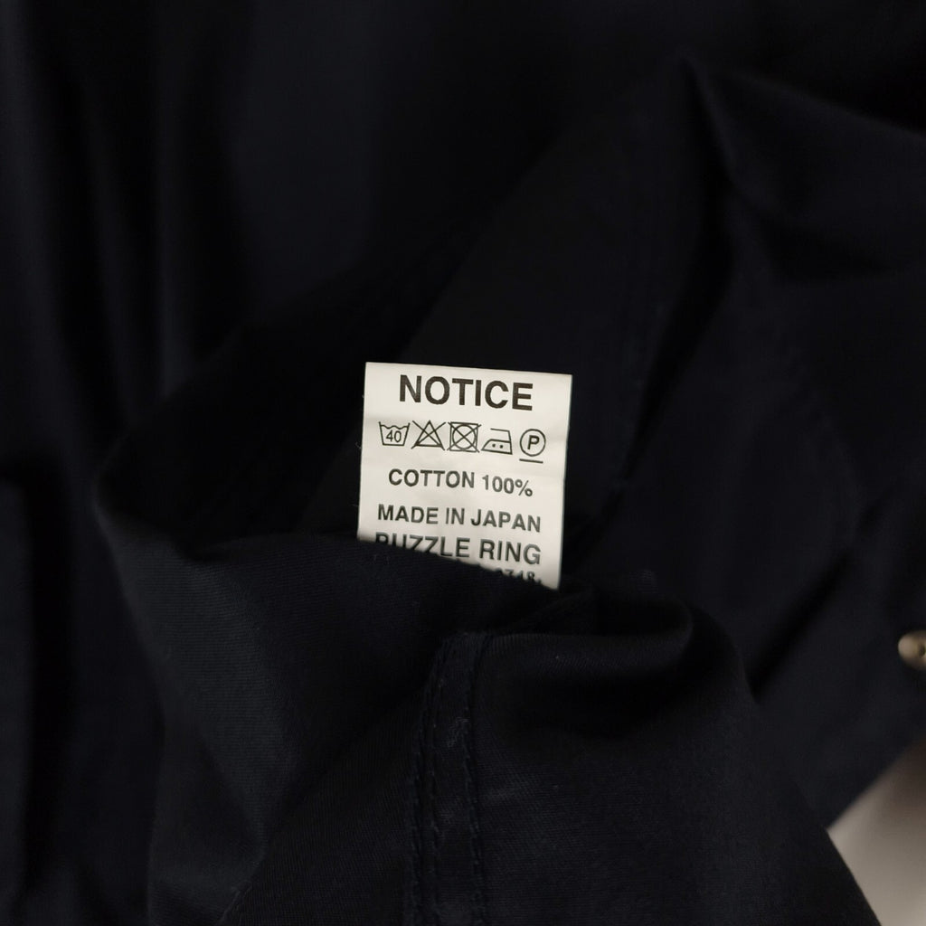 SASSAFRAS Men's Made in Japan Navy 100% Cotton Bud Breaker Jacket