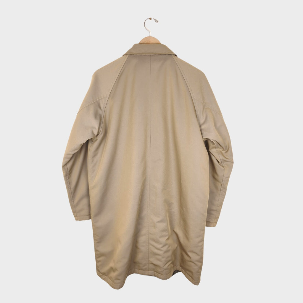 BEAMS PLUS Men's Dogtooth Heavyweight Reversible Balmacaan Coat