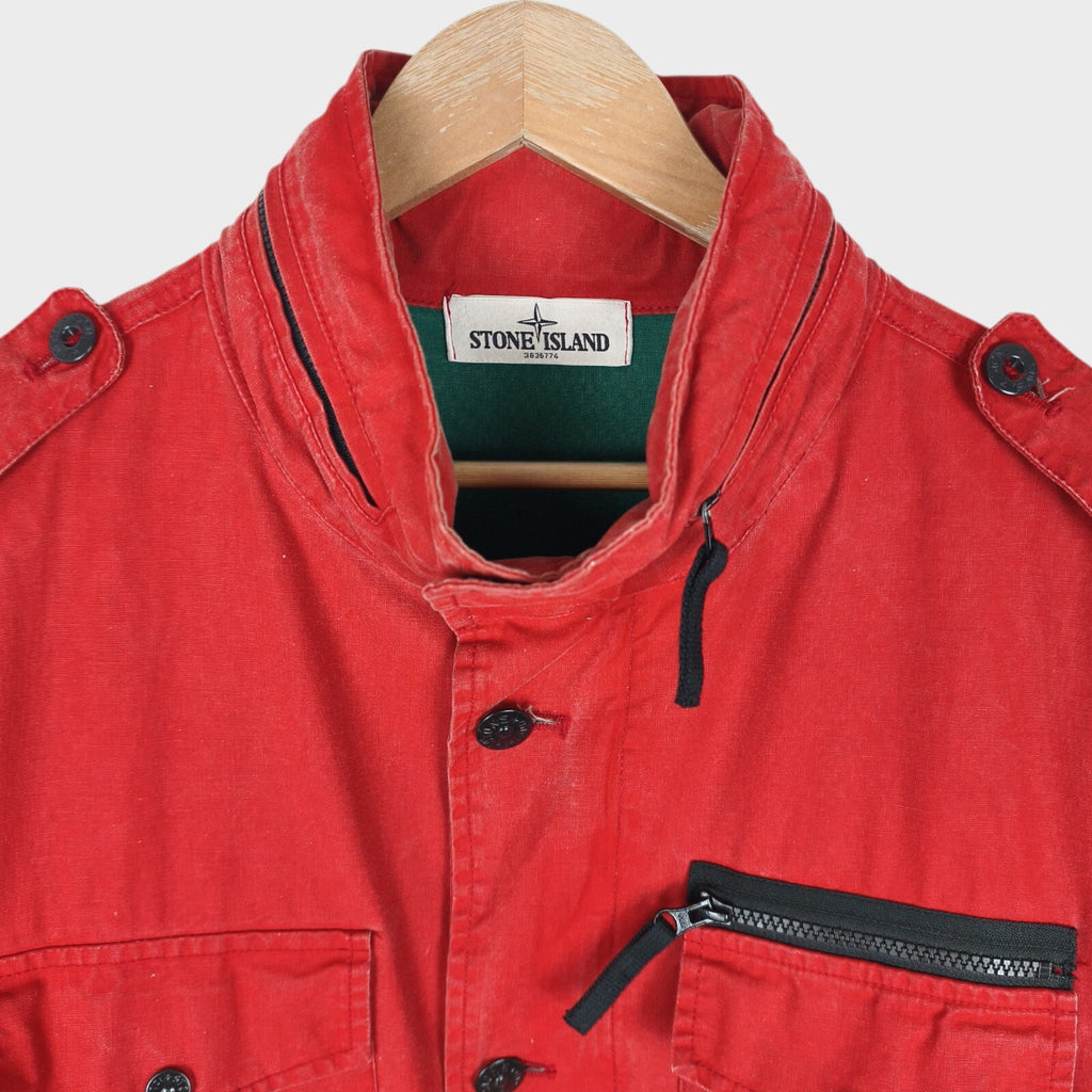 STONE ISLAND Men's Red 2013 Tela Stella Field Jacket