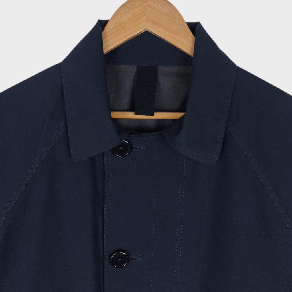 MHL MARGARET HOWELL Men's Navy Lightweight Waterproof Cotton/Linen Blouson Jacket