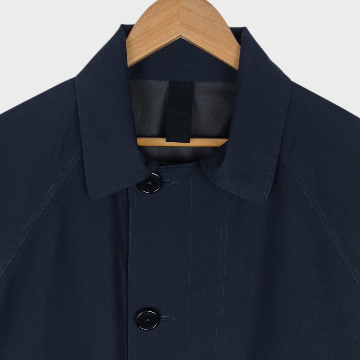 MHL MARGARET HOWELL Men's Navy Lightweight Waterproof Cotton/Linen Blouson Jacket