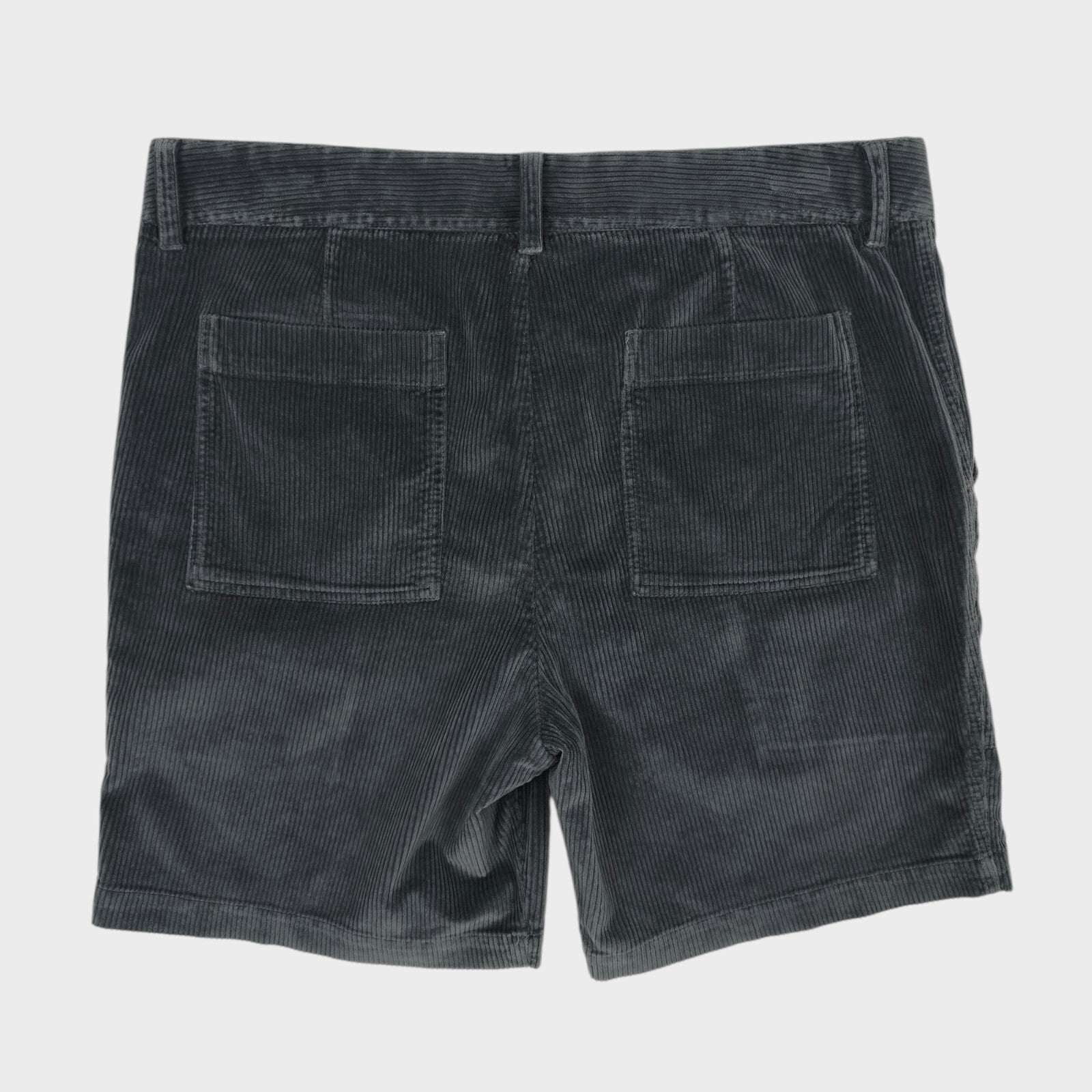 JAMES PERSE Men's Dark Grey Corduroy Cargo Shorts
