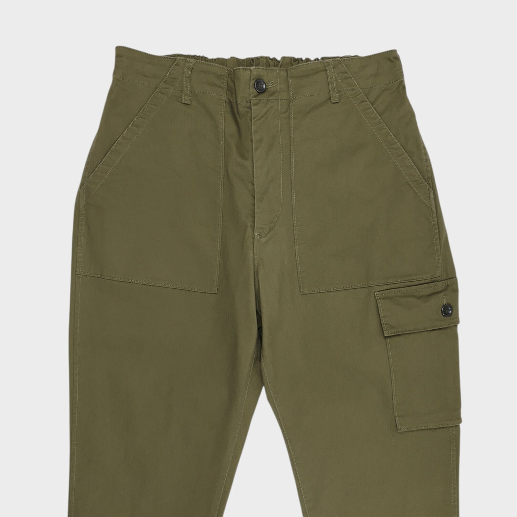SAGE DE CRET x BEAMS PLUS Men's Green Cargo Trousers