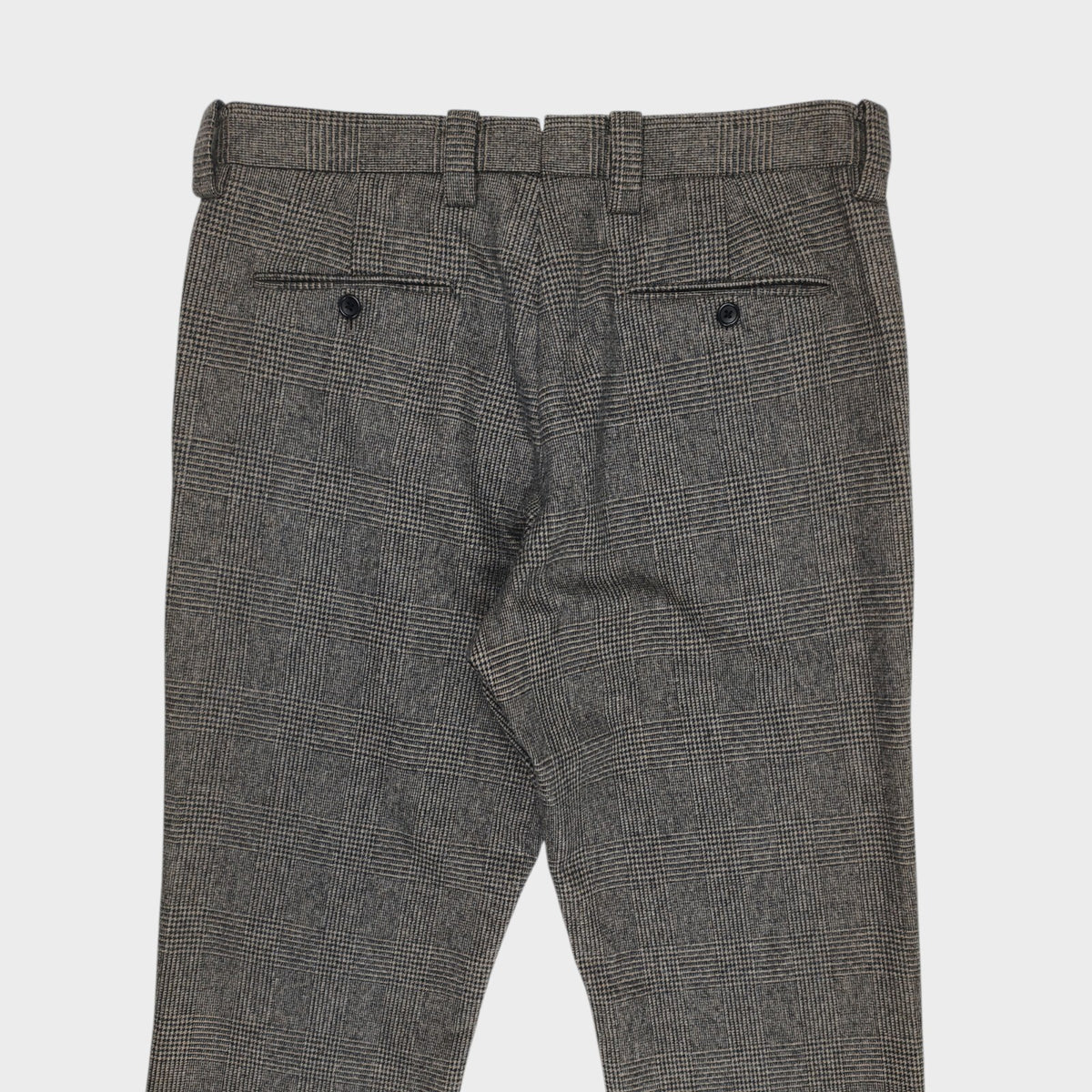 MARGARET HOWELL Men's Fox Brothers Grey Glen Check 100% Wool Trousers