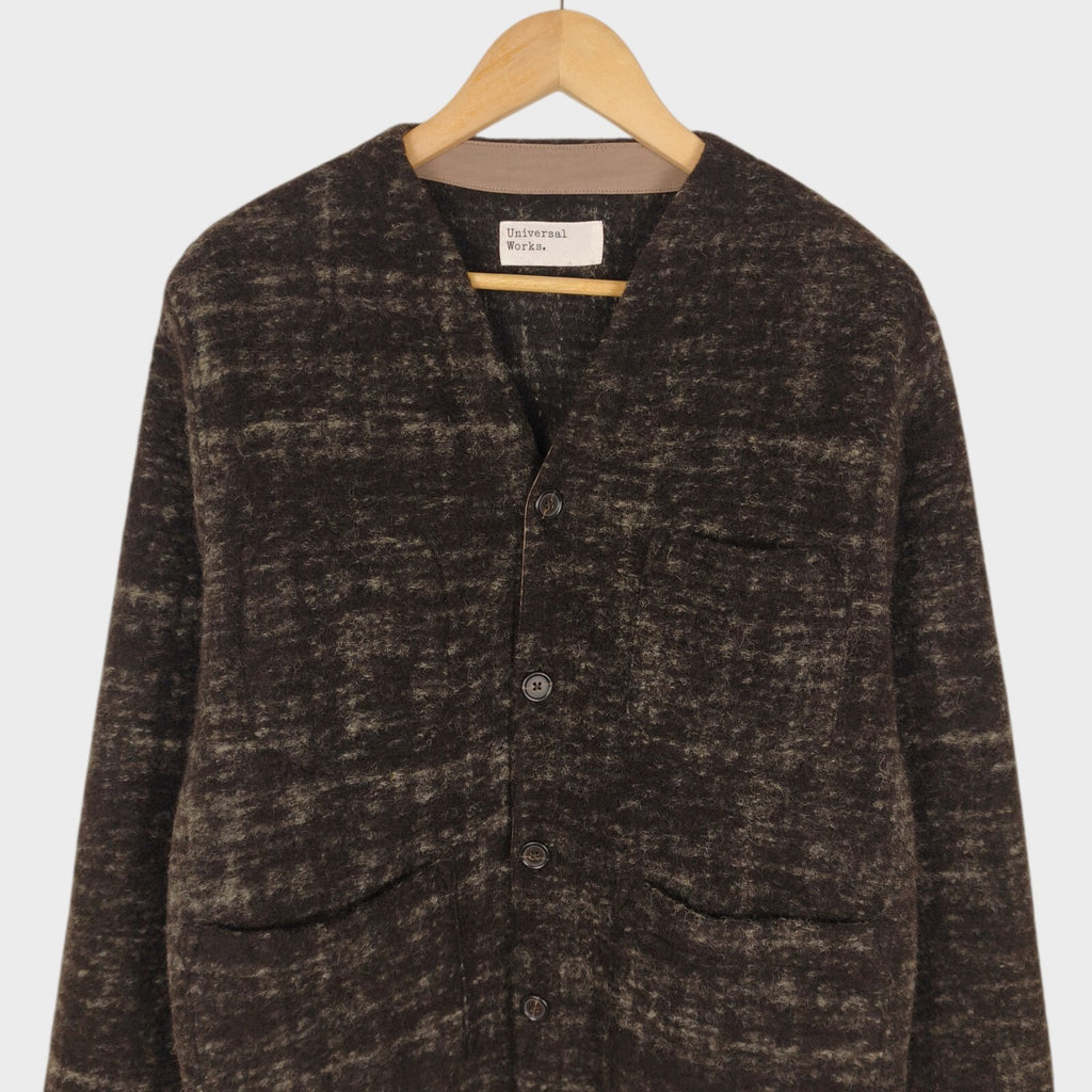 UNIVERSAL WORKS Men's Marble Wool Fleece Cardigan
