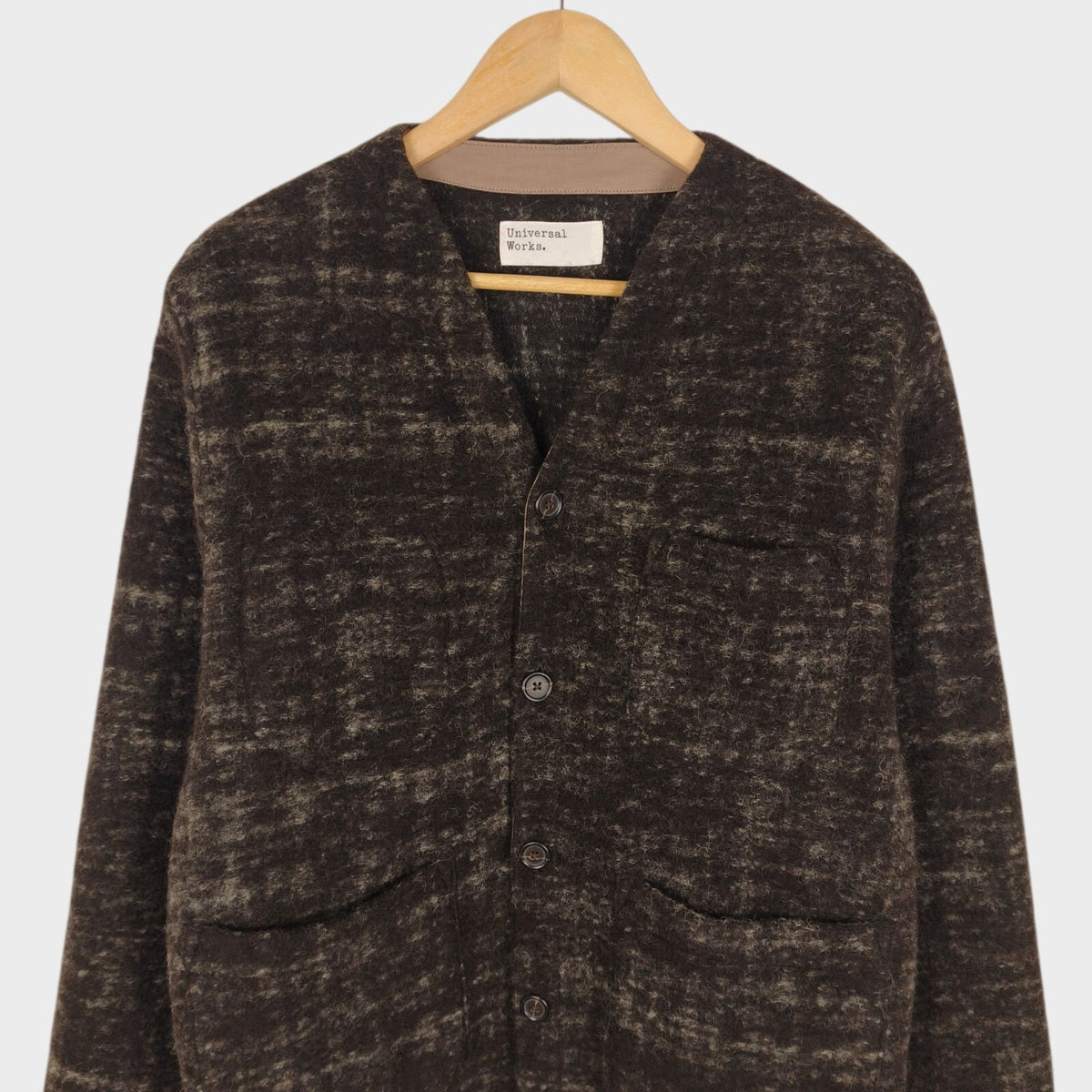UNIVERSAL WORKS Men's Marble Wool Fleece Cardigan