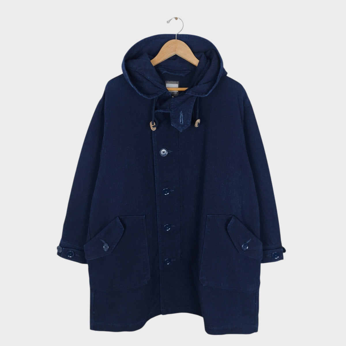 MOMOTARO Men's Made in Japan Indigo Blue Heavyweight Sashiko Coat