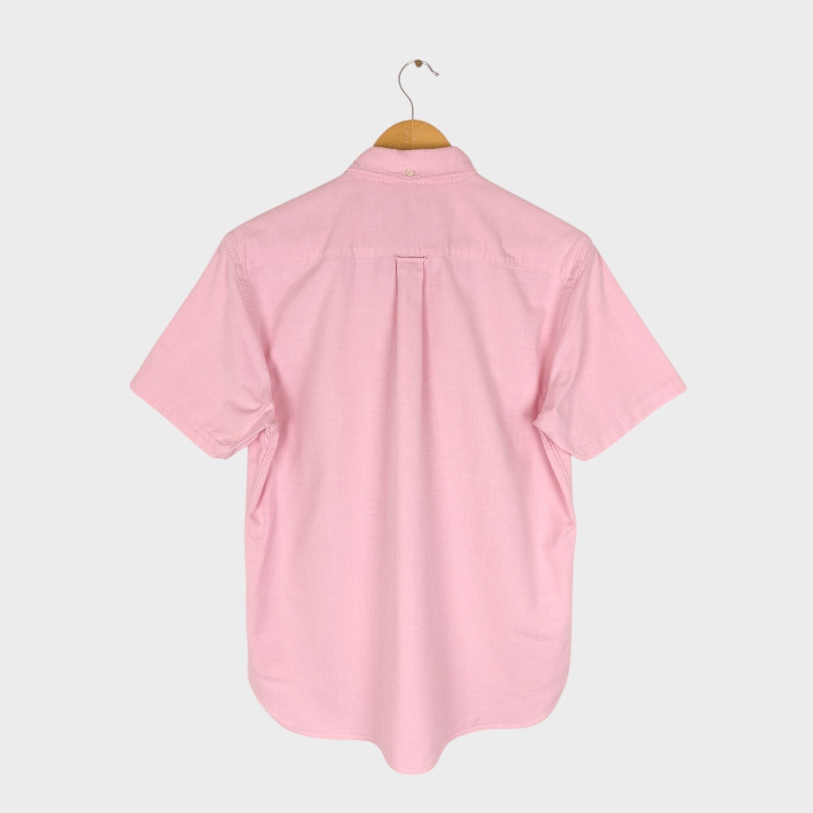 BEAMS PLUS Men's Made in Japan Pink Short Sleeved Oxford Shirt