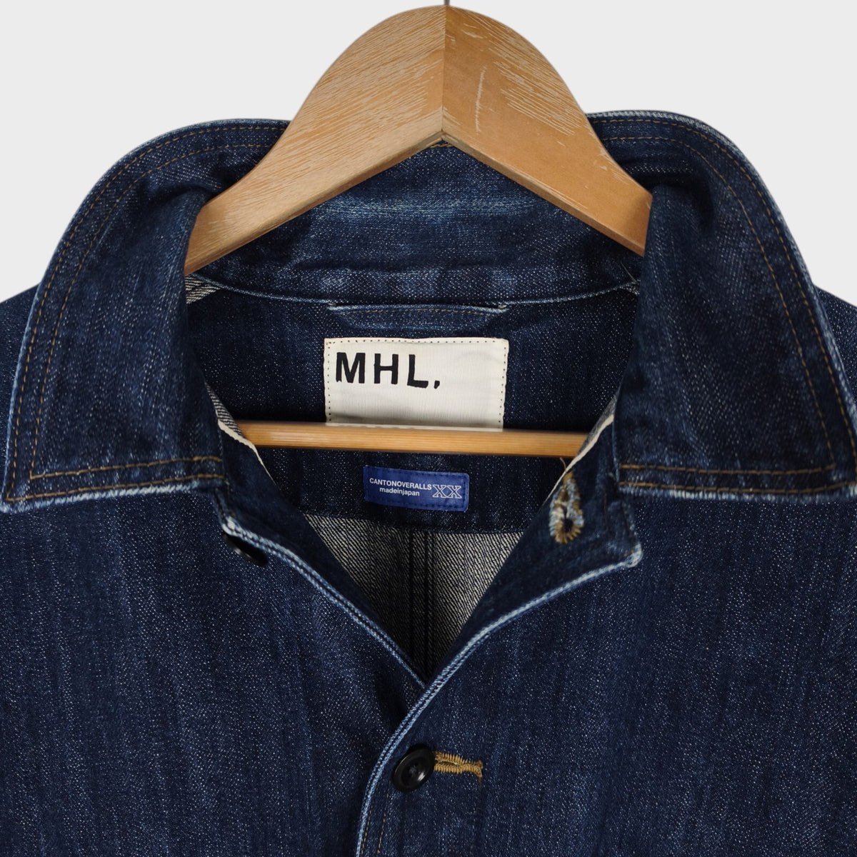 MHL MARGARET HOWELL Men's Canton Overalls Made in Japan Denim Chore Jacket