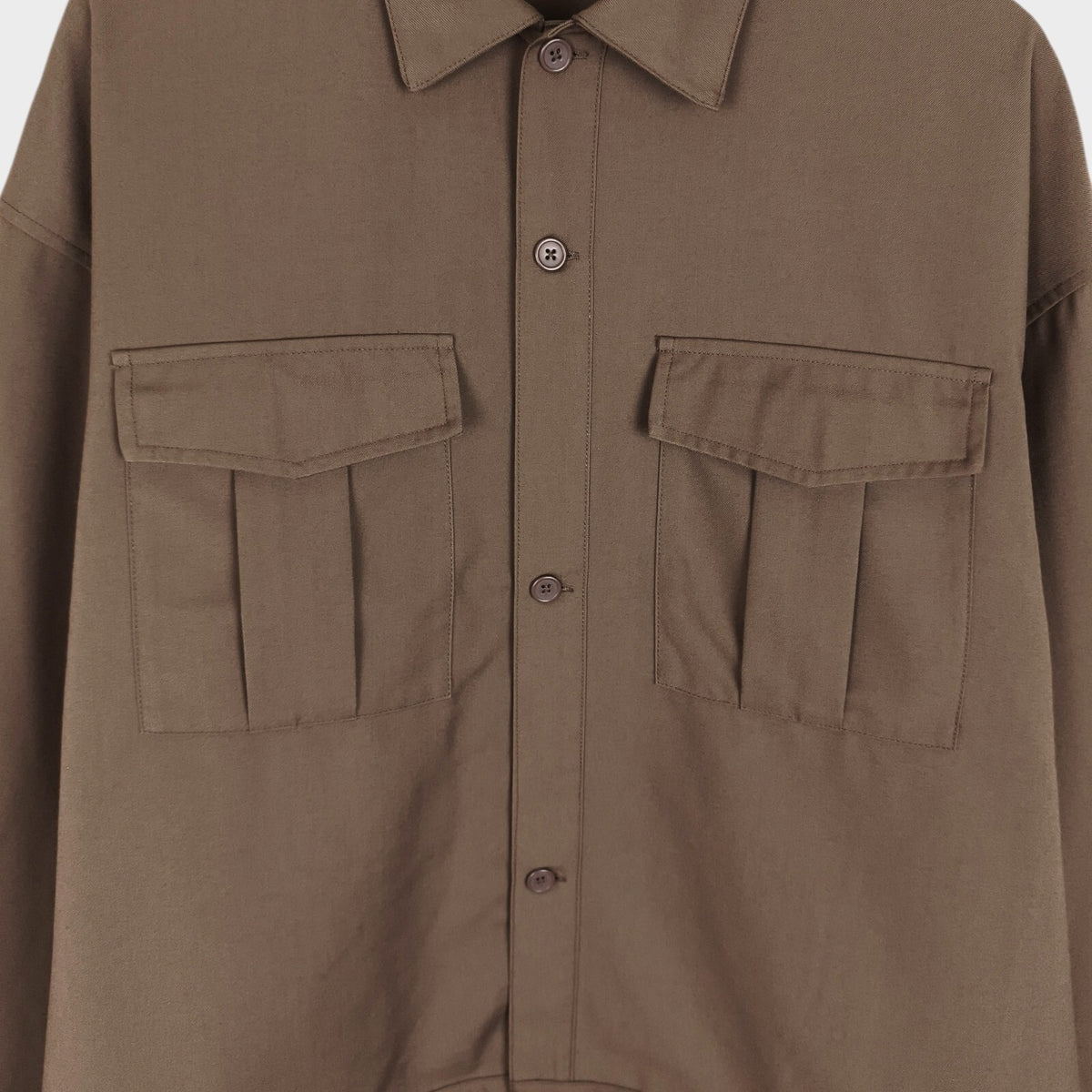 BEAMS Men's Taupe Relaxed Fit Blouson Jacket