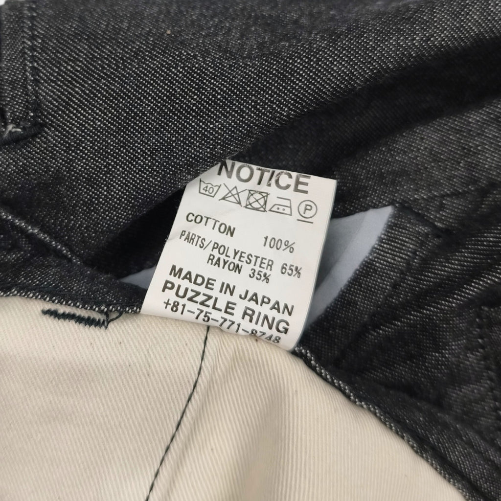 SASSAFRAS Men's Made in Japan Grey Wheel Barrow Denim Shorts