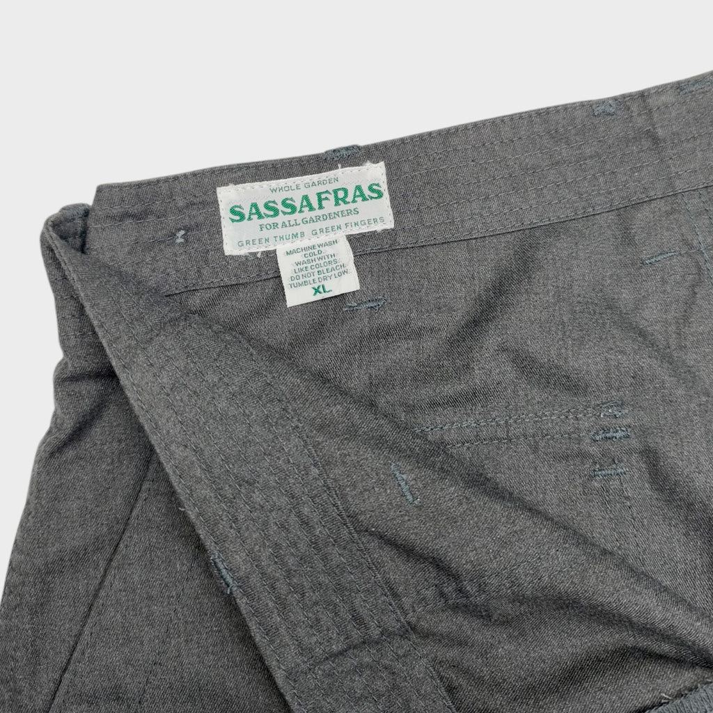SASSAFRAS Men's Made in Japan Grey Feel Sun Cargo Shorts