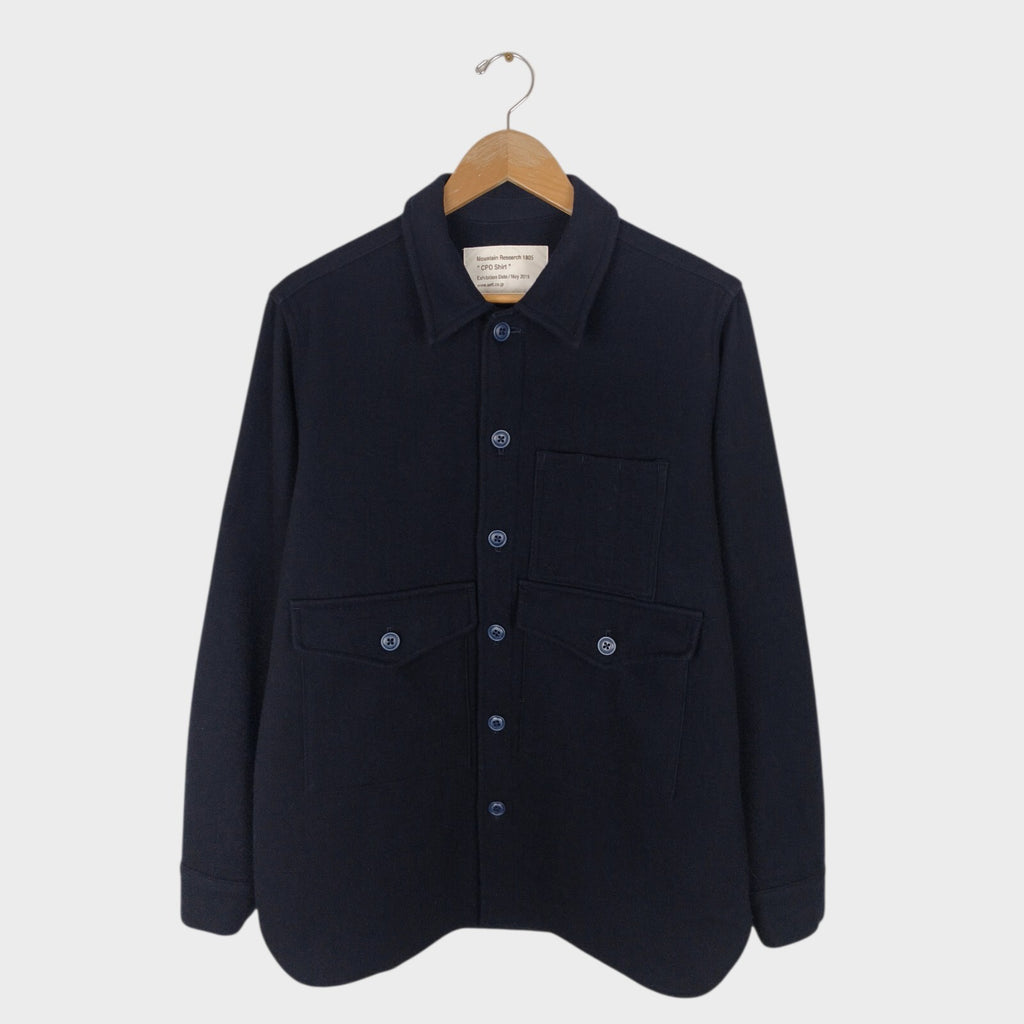 MOUNTAIN RESEARCH Men's Navy Made in Japan Wool Blend CPO Overshirt