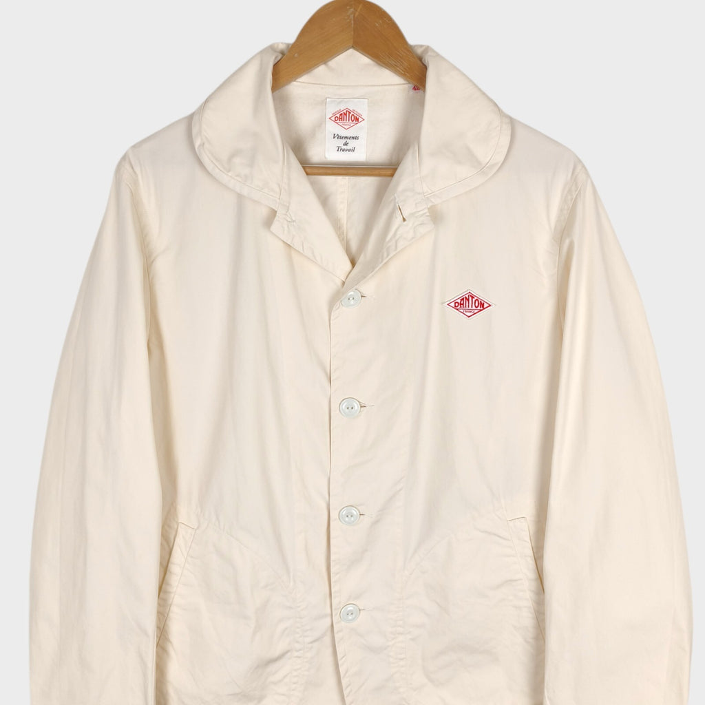 DANTON Men's Ecru Made in Japan 100% Cotton Chore Jacket