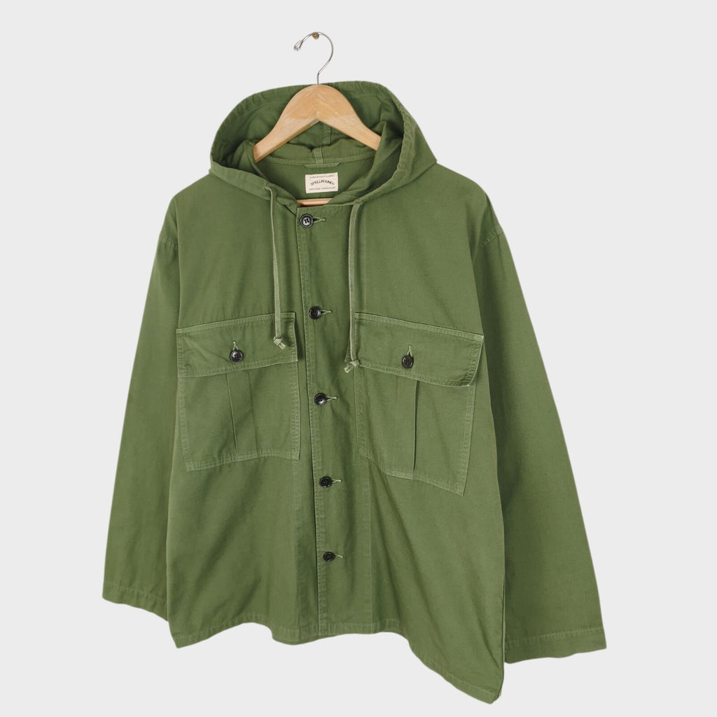 SPELLBOUND Men's Made in Green Military Button Up Overshirt